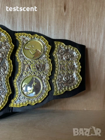 Шампионски пояс AEW World Championship Belt Wrestling Toy Jazwares Kids Replica belt колан, снимка 7 - Други - 51208768