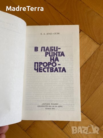 В лабиринта на пророчествата Еа Араб-Огли, снимка 2 - Художествена литература - 37512453