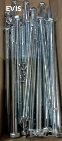 Болтове с гайки HSI M8 x 160 мм (25 бр.) – НОВИ, снимка 2 - Железария - 54054417