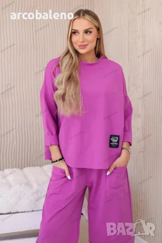 Дамски комплект от две части Punto суичър + панталон, 12цвята , снимка 3 - Комплекти - 47468316