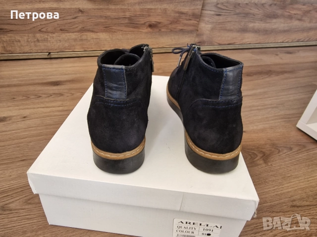 Дамски боти естествен набук, снимка 4 - Дамски боти - 52056516