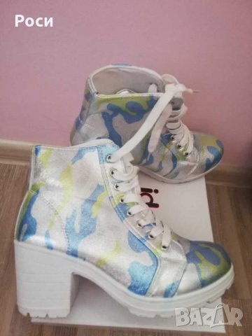 Дамски боти с дебел ток 38 номер , снимка 2 - Дамски боти - 30775618