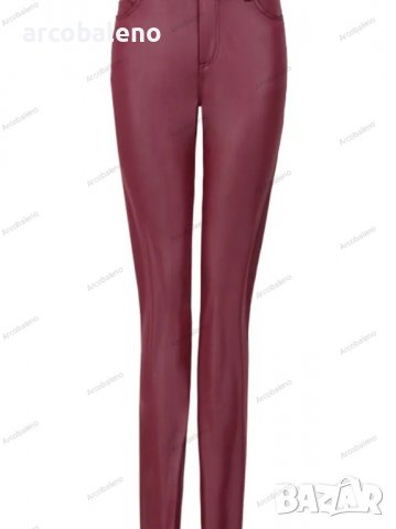 Модни дамски панталони от изкуствена кожа, 3цвята , снимка 7 - Панталони - 39436596