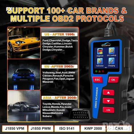 OBD2 скенери - MUCAR CDL20, DonosHome 2024 (New Version)