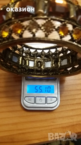 масивна гривна арт деко vintage, снимка 3 - Гривни - 51552581