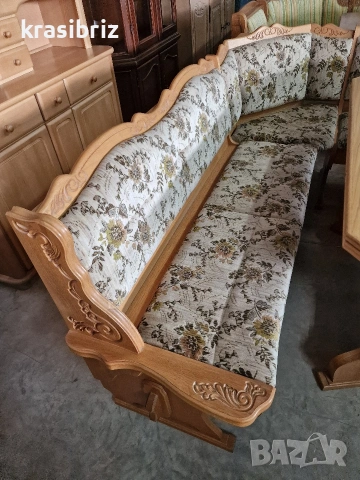 К-т Масивен Кухненски Ъгъл с Разтегателна Трапезна Маса и 2бр.Стола-внос от Германия!, снимка 3 - Маси - 53886204