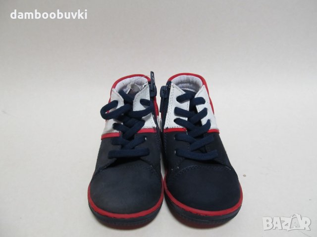 Детски кецове PONKI естествена кожа синьо/червено, снимка 3 - Детски обувки - 29700551