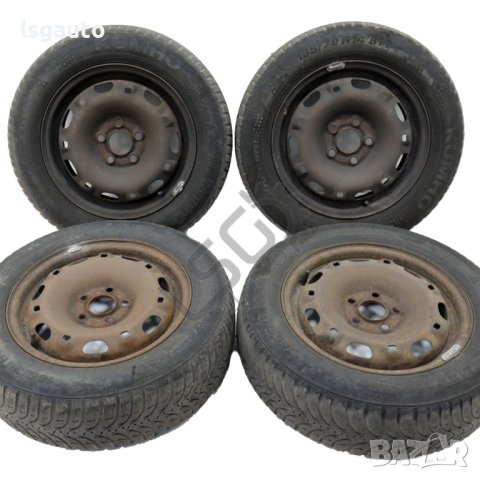 Стоманени джанти 5x100 с гуми R14 Volkswagen Polo IV (9N) 2001-2009 ID:111580