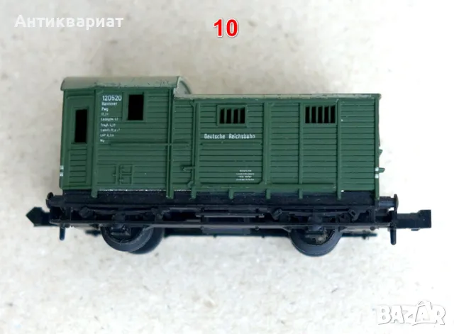 Товарни и пътнически вагони N (1:160) - от 9 до 12, снимка 7 - Колекции - 49365656