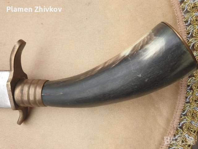 голям ловен нож с кокалена дръжка , снимка 3 - Ножове - 52636563