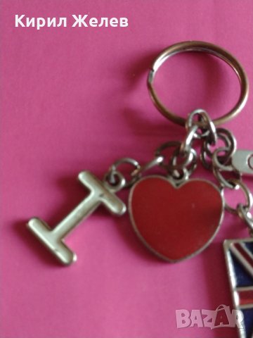 Красив ключодържател с четири украшения аз обичам Англия Оксфорд-9436, снимка 3 - Други - 30880037
