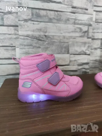 Skechers Непромокаеми боти с LED светлини