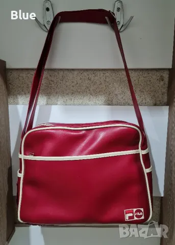 Спортна чанта FILA от естествена кожа