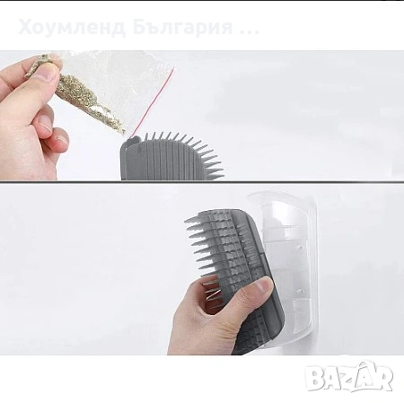 Четка 2в1 чесалка и гребен за котка, снимка 8 - За котки - 54344685