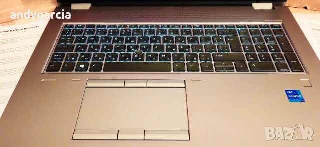 HP ZBook Fury 17 G8/17.3 4K Ultra HD IPS/Intel Core i7/NVidia RTX A2000 4GB/16GB RAM/256GB SSD, снимка 9 - Лаптопи за работа - 53995278