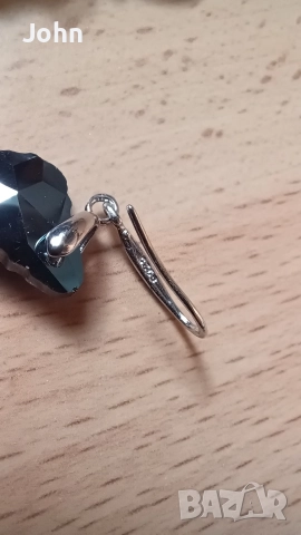 Сребърни Обеци от Англия, снимка 4 - Обеци - 52732360