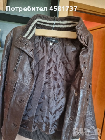 Дамско кожено яке, размер.S/M, снимка 6 - Якета - 51712914