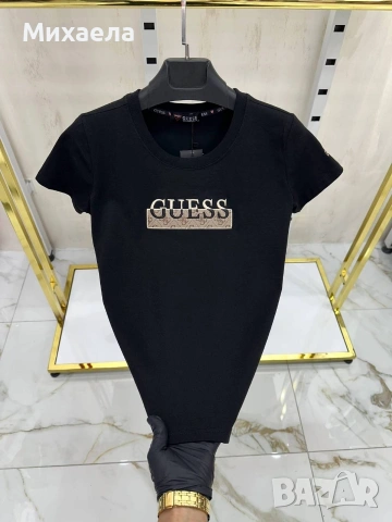 Памучни дамски тениски Guess - няколко вида - 18€, снимка 3 - Тениски - 54095972
