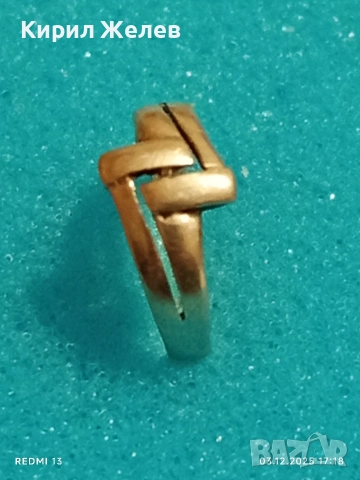 Елегантен и стилен сребърен пръстен майсторска изработка 25548, снимка 2 - Пръстени - 52640853