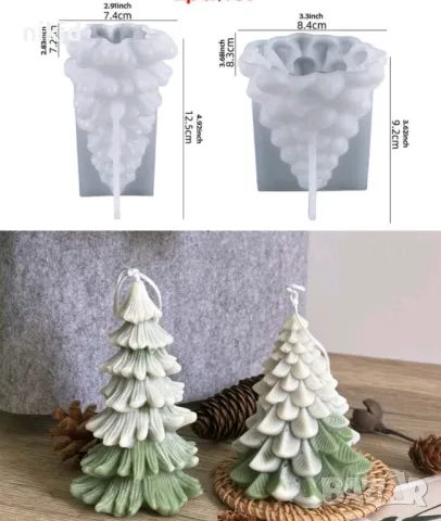 3D Масивна красива елха 3 размера силиконов молд форма калъп фондан гипс шоколад свещ сапун смола, снимка 10 - Форми - 35131963