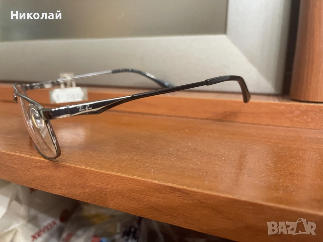 Елегантни хромирани правоъгълни рамки за очила RAY BAN RB8623 1000 54[]16 140, снимка 6 - Слънчеви и диоптрични очила - 52142106