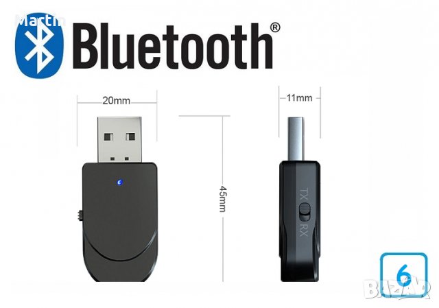 Bluetooth AUX receiver. Безжичен аудио приемник, снимка 16 - Ресийвъри, усилватели, смесителни пултове - 17195205