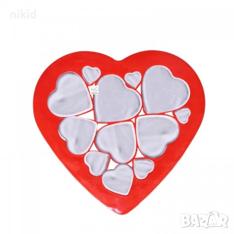 Малки Големи сърца Сърце голяма пластмасова форма резец за сладки тесто фондан, снимка 4 - Форми - 39339824