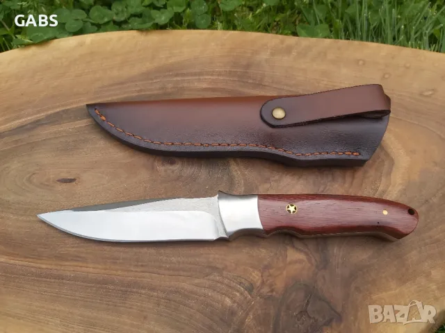 Ловен нож ръчна изработка с кожена кания,фултанг,LN401, снимка 2 - Ножове - 49961326