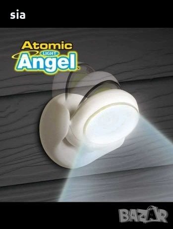 Мощна автоматична лампа Atomic Angel Cob Light, снимка 5 - Лампи за стена - 31818119