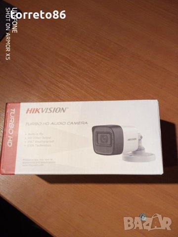 Продавам камери Hikvision DS-2CE16H0T-ITFS 5MP 2.8мм+микрофон AoC , снимка 1