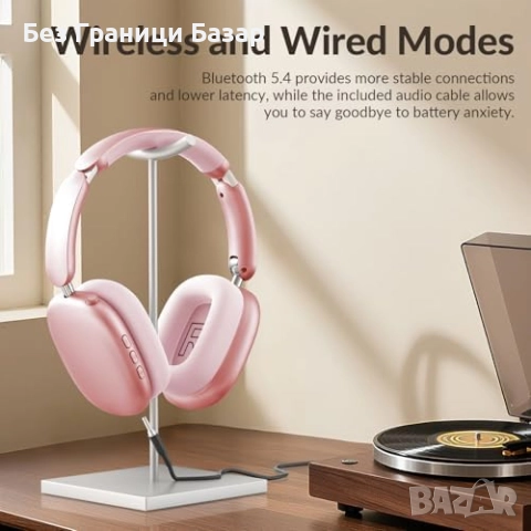 Нови сгъваеми и удобни Безжични слушалки с активно шумопотискане и дълбок бас, снимка 7 - Bluetooth слушалки - 51930443