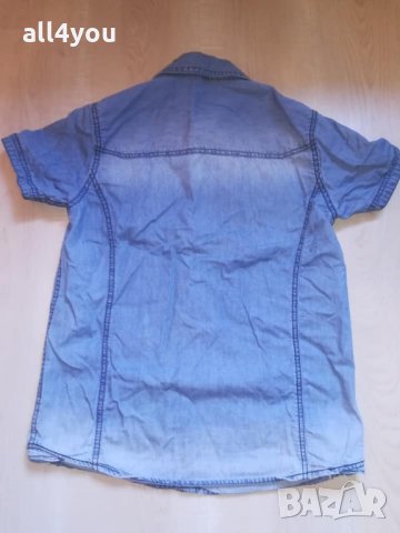 Дънкова риза OVS за 11-12г., снимка 2 - Детски ризи - 30092878