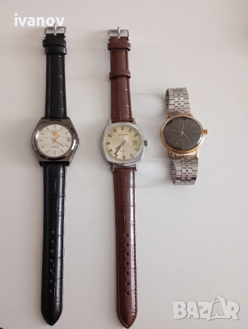 POLJOT De Luxe 23 Jewels,SLAVA 21 Jewels, SEIKO 5 Jewels 21 мъжки механични часовници 