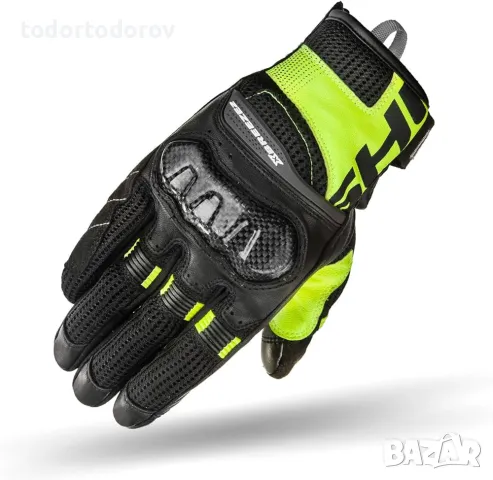 Мото ръкавици SHIMA X-BREEZE FLUO,карбонови протектори, снимка 1