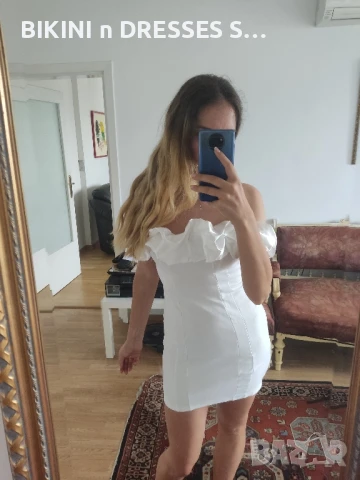 Официална бяла рокля с воали луксозна вечерна Avin Alessa Cliche , снимка 10 - Рокли - 26291727