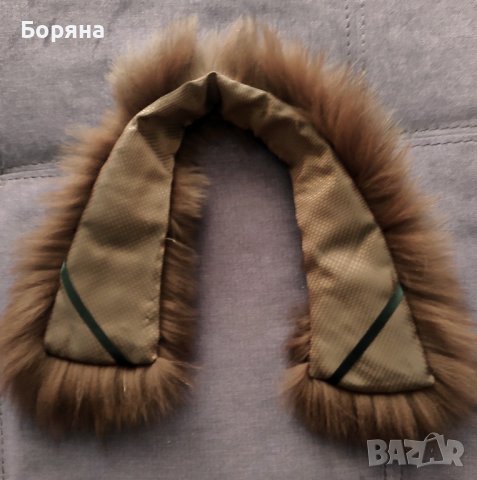 Кафява яка естествен косъм лисица , снимка 5 - Шалове - 44242892