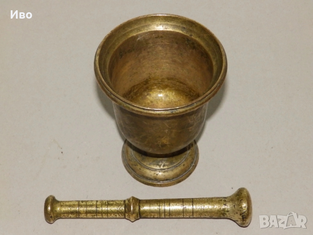 Голям масивен месингов хаван, снимка 4 - Други - 53142559