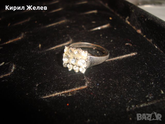 ПОСРЕБРЕН НЕЖЕН ПРЪСТЕН с ИНКРУСТИРАНИ ФАСЕТ - КРИСТАЛИ НЕЖЕН и ЕЛЕГАНТЕН 6630, снимка 4 - Пръстени - 34339493