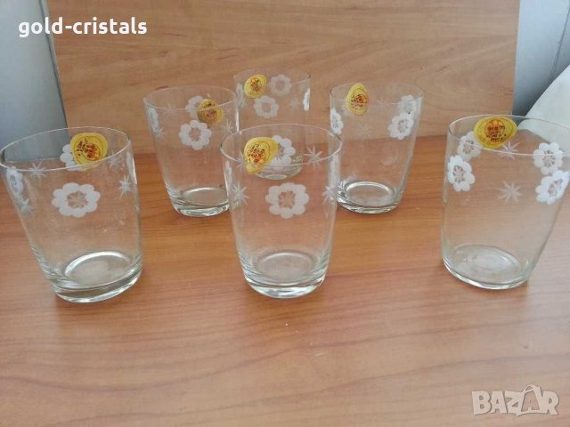Стъклени чаши за стакани подстакани, снимка 2 - Антикварни и старинни предмети - 30140107