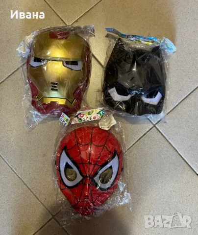 Светеща маска на Спайдърмен/Батман/Железния човек