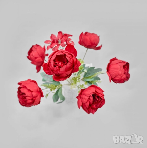 Изкуствени букети с божури – Елегантна и вечна красота за всяко пространство, снимка 2 - Други стоки за дома - 52137807