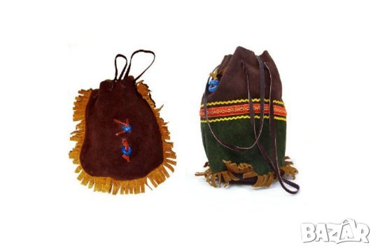 Две битови велурени торбички