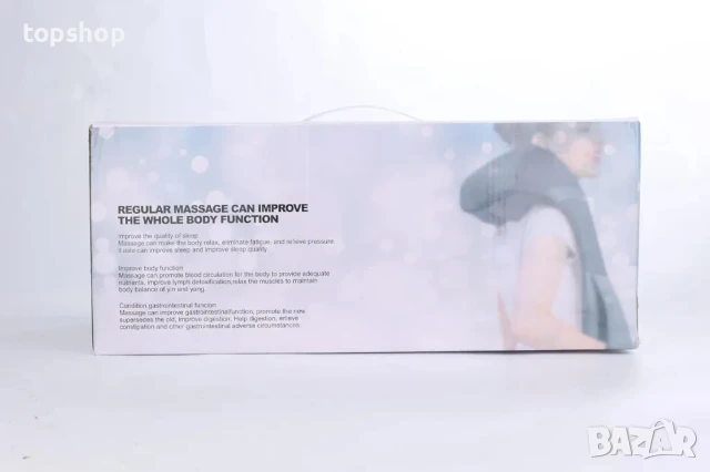 НОВ електрически масажор за врат, рамена и гръб с 16 масажни топки, регулируеми 3 скорости, снимка 4 - Масажори - 50493158