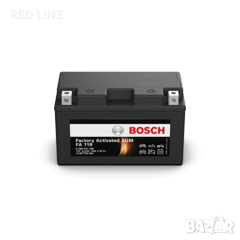 Акумулатор за мотоциклет BOSCH AGM 0 986 FA1 190 12V 6.5Ah 90A пусков ток