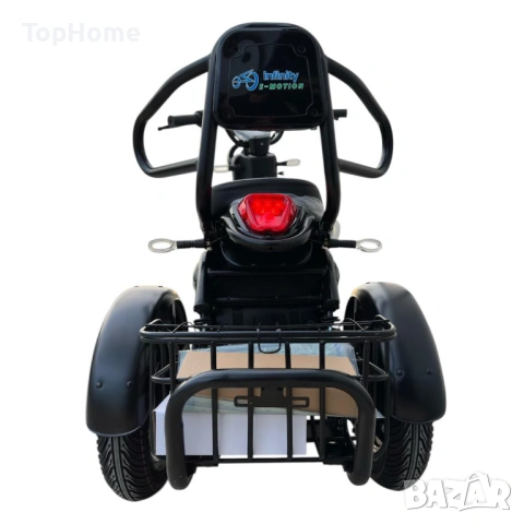  Двуместна Електрическа Триколка PUDDING 1800W Black , снимка 6 - Мотоциклети и мототехника - 42041273