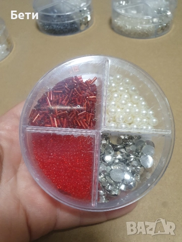 Комплект мъниста с пайети за бижута и декорации, Hobby Flora, снимка 5 - Бижутерийни комплекти - 52513599