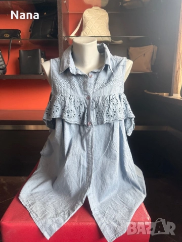 ВСИЧКО ПО 7€ ЗА БРОЙ ДАМСКИ БЛУЗИ И ТУНИКИ НАМАЛЕНИ!, снимка 13 - Тениски - 54182798