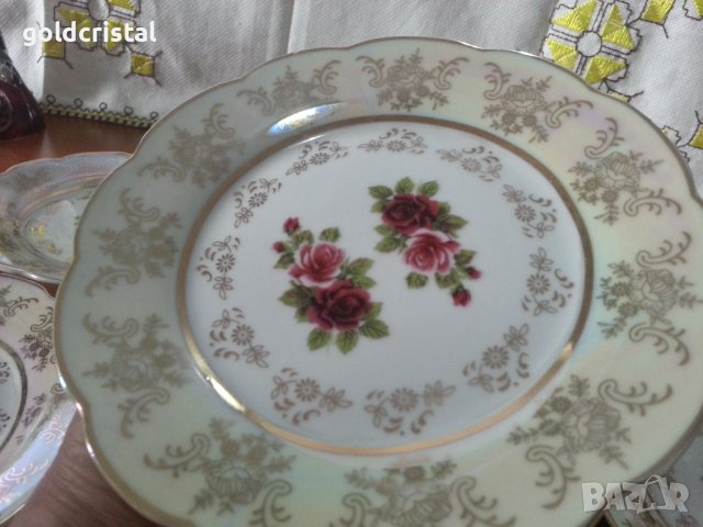 Стар порцелан Чехословакия чинии , снимка 4 - Антикварни и старинни предмети - 42144612