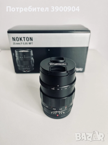Voigtländer Nokton 25mm F0.95 MFT Lens, снимка 2 - Обективи и филтри - 51907848