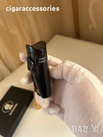 Подаръчен комплект за пури – карбон запалка и резачка, кутия, снимка 5 - Запалки - 54117507
